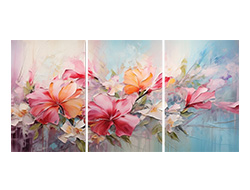 Colourful Flower Canvas Wall Art
